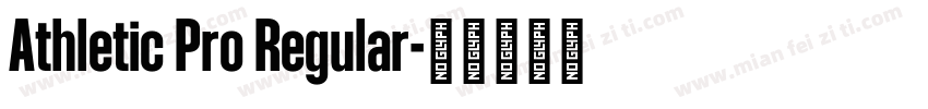 Athletic Pro Regular字体转换